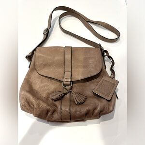 Gianni Conti Women's Leather Crossbody Bag In Tan